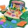 Kids Clay Kit Air Dry DIY Modeling For With Accessories Tools And Suitcase Arts Crafts Gift 240124