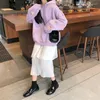 Sweats à capuche pour femmes Preppy Style Mode Femmes Lâche Poche avant Douce Coréenne Broderie Harajuku O-Cou Plus Velours Plus Épais Confortable