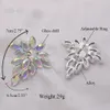 CUIER 6.5*7 cm se démarquent en verre brillant pierres précieuses femmes anneaux accessoires pour la mode femme alliage bague bijoux pour mariage 240125