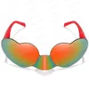 2024 Solglasögon för ny stil för män kvinnor persika mode trend hjärta älskar solglasögon godis färgglasögon