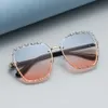 Sonnenbrillen für Damen, hochwertige koreanische Boxbrillen, modische UV-beständige Sonnenbrillen mit großem Rahmen