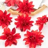 Fleurs décoratives 100pcs année artificielle décoration de Noël pour la maison couronne de mariage soie gerbera en plein air bricolage boîte à bonbons matériel de gâteau