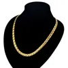 Drop Hip Hop Chain 6mm Gold Color Stainless Steel Necklace Male Wholesale Flat Box Link Womens Mens Chain 20 23 26 240127