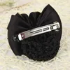 Hair Clips Rhinestone Korean Style Lovely Headdress Cloth Accessory Spring Clip Girl Bun Cover Snood Women Net Holder