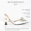 QSGFC White classy Bowknot Pointed Toe Womens Shoes High Heel Elegant Sandals Shallow Mouth Bag Set Women 240130