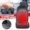 Assento de carro cobre almofada de aquecimento inteligente almofada aquecida para 12V elétrico quente cadeira durável inverno frio