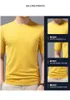 Men's T Shirts Round-Neck Pullover Short-Sleeved Wool Sweater 2024 Spring Summer Knitwear Solid Color Trend Tops