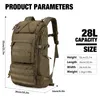 Mardingtop Tactical Plecak dla mężczyzn i kobiet 28L Piesze na piesze szkic dla wojskowych Trekking Fishing Sports 900D Cordura 240124