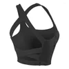 Vestuário de motocicleta Yoga Bra Mulheres Cross Back Sports à prova de choque Running Fitness Quick Dry Gathering