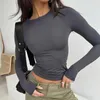 Women's Blouses Casual Long Sleeve Top Stylish Slim Fit Pullover Soft Breathable T-shirt For Daily Wear Fall/spring Fashion