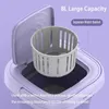 8L Portable Lavage Mini Chaussette Pliable Sous-Vêtements Culotte Rétractable Machine Domestique Avec Machine à Laver À Sec Spinning 240131