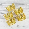 Party Supplies 1Pc Mini Pearl Crown Cake Topper Kids Girl Princess Theme Wedding Engagement Birthday Decoration Baby Shower