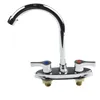 Kitchen Faucets Basin Faucet Brass Double Hole Single Handle Rotary Cold Water Sink Mixer Tap Bathroom Washbasin