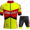 Bingoal WB équipe cyclisme maillot ensemble à manches courtes hommes belgique vêtements vélo de route chemises costume vélo cuissard vtt Ropa 240202