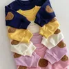 Primavera dos desenhos animados urso infantil bebê esporte hoodie terno bonito doce cor meninos meninas agasalho conjunto de roupas 240122