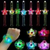 Paquet de 25 bracelets LED lumineux Fidget Spinner cadeaux de fête pour enfants brillent dans le noir fournitures de fête cadeaux d'anniversaire boîte au trésor 240125