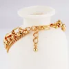 Bracelets de liaison en acier inoxydable en cuivre pour les femmes plaquées d'or