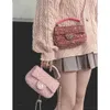 Korean Version Fashionable Fragrant Handbag Women s New Woolen Small Square Fashion Chain Single Shoulder Crossbody Bag factory direct sales