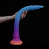 47 centimetri luminoso tentacolo dildo plug anale lungo buttplug massaggiatore prostatico giocattoli del sesso per le donne uomini drago 18 grande 240202