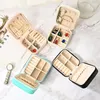 Jewelry Pouches 10pcs Portable Box Organizer Display Travel Case Leather Storage Zipper Jewelers