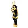 Costumes de mascotte d'abeilles de haute qualité, tenue de personnage de dessin animé d'Halloween, tenue de fête de noël en plein air, vêtements publicitaires promotionnels unisexes