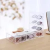 Transparente Acryl-Aufbewahrungsbox für Sonnenbrillen, staubdicht, Aufbewahrungsregal, mehrschichtige Schublade, Brillen-Organizer 240131