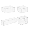 Akryl Display Case for Collectibles Figurer Toys Clear Plastic Box Cube Storage Montera Dammtät Protection Showcase 240131