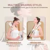 Foreverlily Neck and Shoulder Massager Wireless Back Shiatsu Knådan Cervical Muscle Relaxing Massage sjal 240118