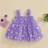 Robes Tutu en Tulle pour petites filles, sans manches, princesse, fête d'anniversaire, ligne a