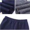 Hosen Herbst Winter Kinder Hosen Süße Mädchen Dicke Warme Denim Blau Und Schwarz Schleife Unten Leggings Baby Mädchen Kinder