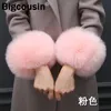 Polsini in pelliccia spessa da donna Inverno pelliccia di volpe sintetica manica lunga elastica braccio caldo peluche polsino antivento giacche accessori 240201