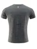Спортивная одежда LL, мужские уличные рубашки, новая спортивная быстросохнущая футболка с сеткой на спине для фитнеса, футбола, футбола, обтягивающая мужская футболка 77