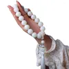 Brûleur d'encens lumineux fait à la main, Bracelet de perles de graines de Bodhi assorti avec tout pour hommes et femmes