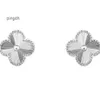 Designer Stud Earrings Van Clover Earring Cleef Four Leaf Clover Earrings Flowers Jewelrys clover earrings butterfly laser lucky grass earrings for women fashiona