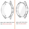 Samsung Galaxy의 시계 밴드 2pcs 4 5 6/5 Pro 40mm/44mm/45mm 6 Classic 47mm 46mm/42mm 대역 CASE CLEAR TPU 스트랩 곡선 엔드