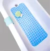 40x100 cm tapis de baignoire et de douche longue PVC baignoire sécurité tapis de bain antidérapant lavable en Machine tapis de baignoire pour salle de bain 240123