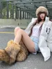 VOTODA Fluffy Fur Boots Women Furry Snow Boot Warm Soft Plush Inside Fashion Woman Faux Fox Fur Boots Y2k Winter FuzzyShoes 240125