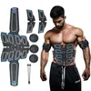 EMS Abdominal Muscle Stimulator Electric Smart Fitness Belt USB Laddningsbar tränare Övnings Viktförlust Gymutrustning 240123