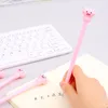 2 pezzi Kawaii rosa maiale in silicone penna gel forniture per ufficio scolastico studente di cancelleria roller inchiostro nero 0,5 mm