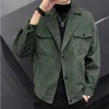 Brand Clothing High Quality For Men Corduroy Casual Jacket/Male Slim Fit Fahion Slim Fit Coat Plus Size S-4XL240127