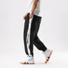 Spring Men Hip Hop Sweatpants Button Sport Tracksuit Striped Jogger Trousers Wide Leg Jogging Sportswear Streetwear Pants 240122