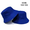 Reversible Fisherman Hat Mens Korean Style Simple and Casual All-Matching Basin Hat Womens Solid Color Light Board Sun Hat Couple Hat Tide