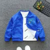 Printemps automne bébé garçons manteau mode dessin animé uniforme baseball sport veste pour 2-7 ans enfants vêtements d'extérieur décontractés 240123