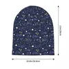 Berretti Galaxy - Luna e stelle dell'universo.Modello di astronomia.Design dell'universo simpatico cartone animato.Berretti da uomo di marca con cappello lavorato a maglia per donna