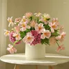 Decoratieve bloemen 5 stuks Grote Open Tulpen PU Faux Real Touch Bruiloft Decoratie Flores Artificiais Boeket Party Home Decor Businessflower