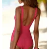 Sexy Large Swimsuit Closed Plus Size Swimwear Push Up Womens Swimming Body Bathing Suit Female Beach Swim Pool Bather 240131