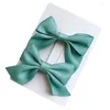 Hair Clips 2pcs Handmade Grosgrain Ribbon Bowknot No Slip Alligator Side Barrettes Hairpin For Baby Girls Accessories