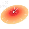 Wall Clocks Round Household Home Decor Glass Hanging Modern Style Desk Delicate Office