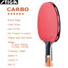 Stiga Carbo 6 Star Table Tennis Grackt 52 Carbon Ping Pong Paddle for Advanced Fast Attack كلا المطاطين غير اللذين غير متكافئين 240122