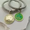 Bracelet créatif transfrontalier en forme d'herbe et de maïs, chaîne élastique, vente de brins, bijoux pour la saint-Patrick, irlande, 2024